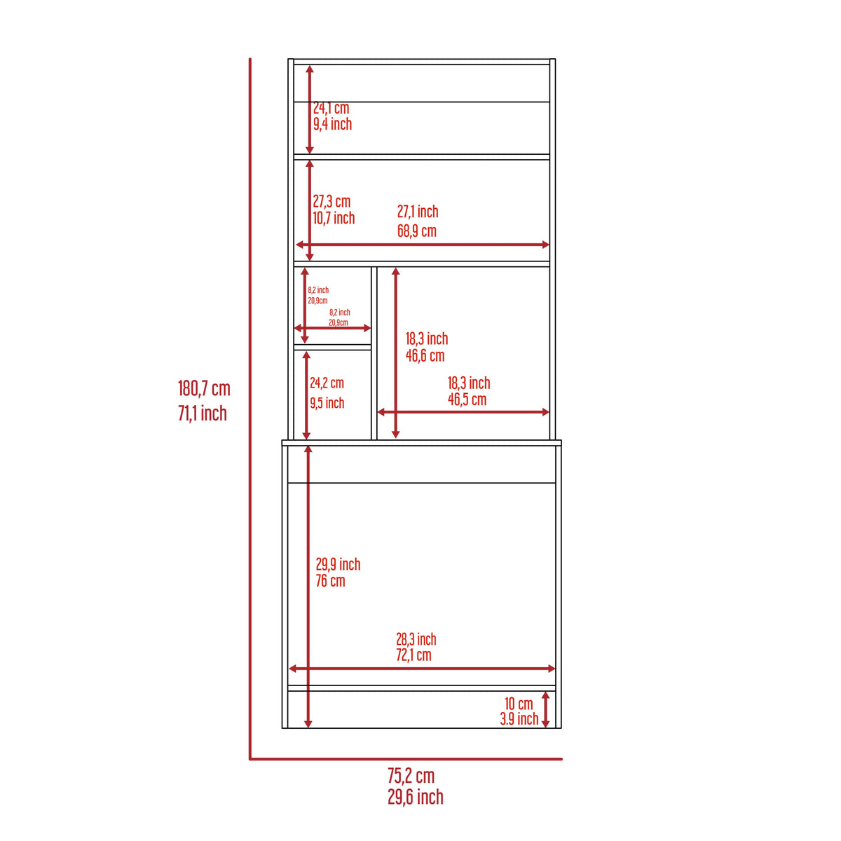 Black Desk T7637