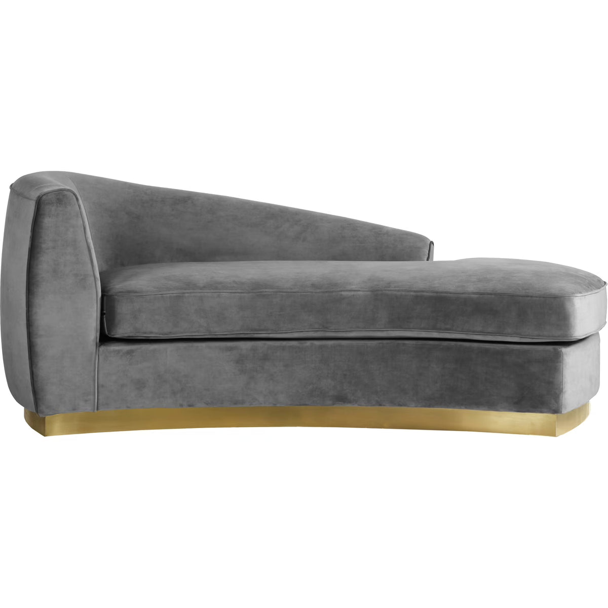 Grey Velvet Chaise R51651