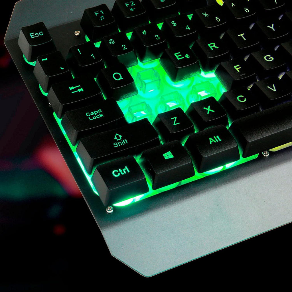 Wireless Keyboard and Mouse Set with Backlit Gaming Keyboard M113924