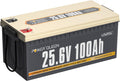 25.6V 100Ah 2.56kWh Deep Cycle LiFePO4 Battery with 100A BMS E1293