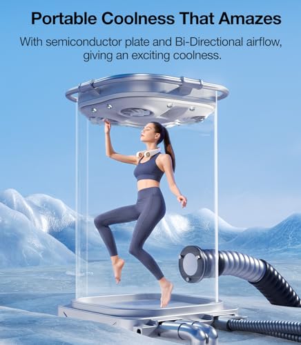 Portable Neck Fan 4000 mAh Rechargeable Bladeless Fan 3 Speeds J76957