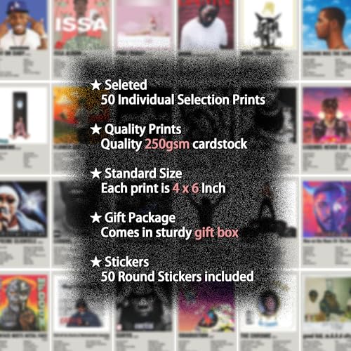 4x6 Inch Music Album Cover Posters Prints 50Pcs X3315