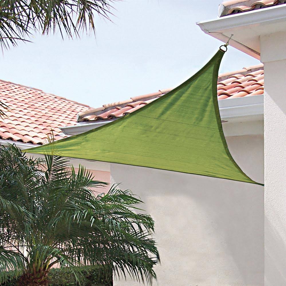 16& Lime Green Triangle Shade Sail P17186