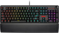 RedThunder K55 Mechanical Gaming Keyboard, Quiet Red Switch, Chroma RGB Lighting, Soft Leather Wrist-Rest, Standard Full Size Wired Keyboard with Dedicated Media Keys & Dial for PC V854144