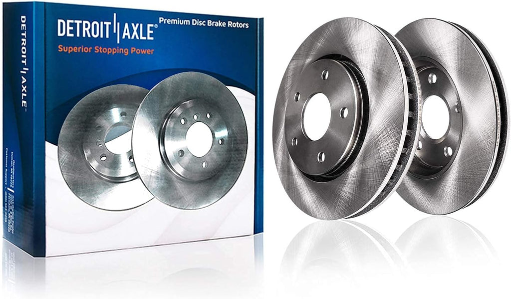 352mm 5-Lug Rear Disc Rotors Brake Pads 4pc Set W5644
