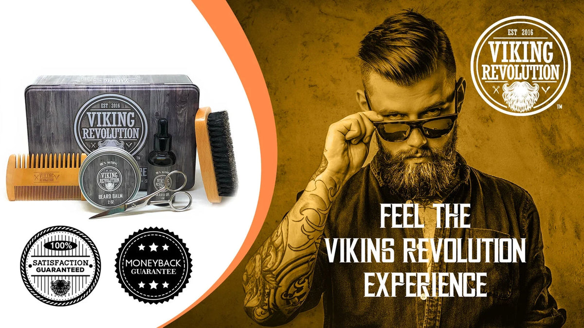 Beard Care Kit with Beard Balm, Beard Oil, Scissors V47309