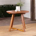 30” Solid Acacia Wood Outdoor Dining Table K1219