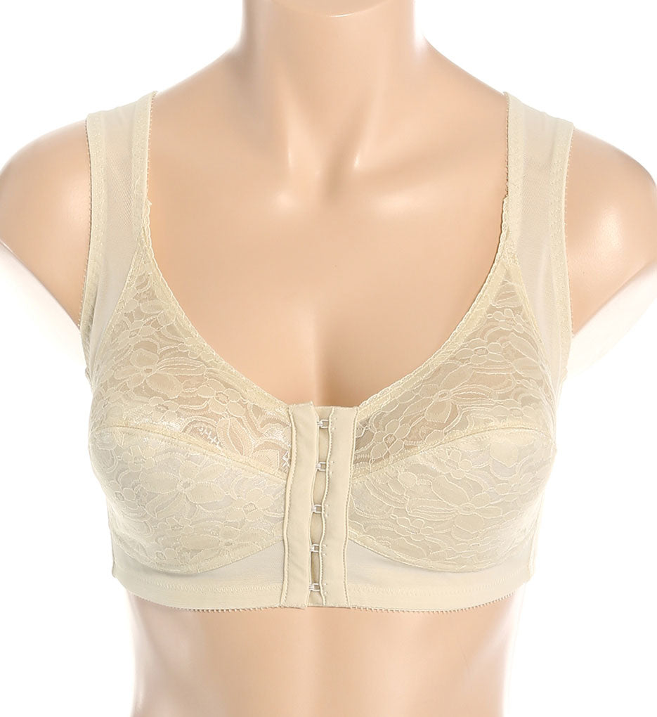 Posture Support Back with Front Closure Bra (White 34B) W128612