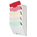 5-Tier White Metal Wall File Holder Organizer T2041