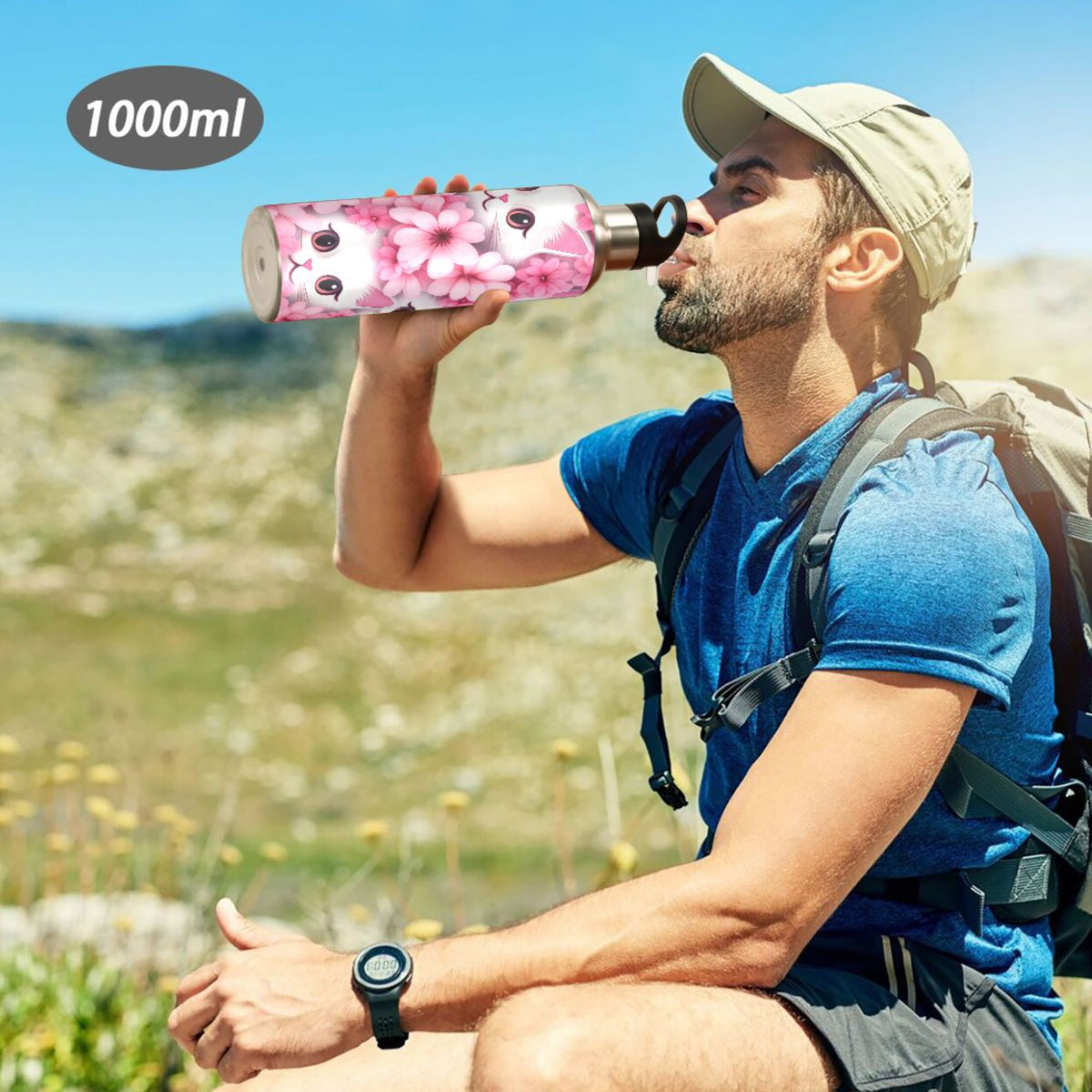 Insulated Stainless Steel Water Bottle with Straw Lid 20 oz W524521