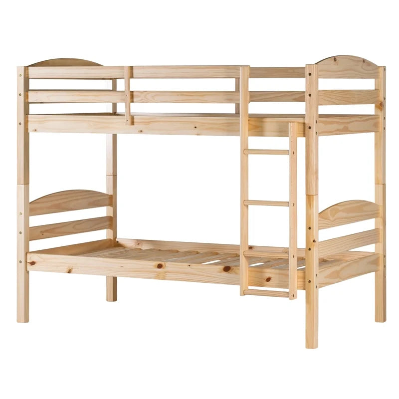 Solid Wood Twin-over-Twin Bunk Bed Frame M43727